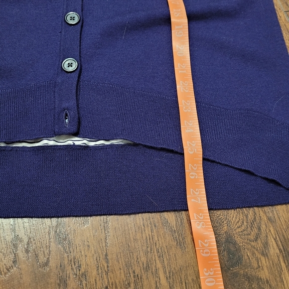 Lord & Taylor Merino Wool and Silk Cardigan Sweater size M - Picture 7 of 8